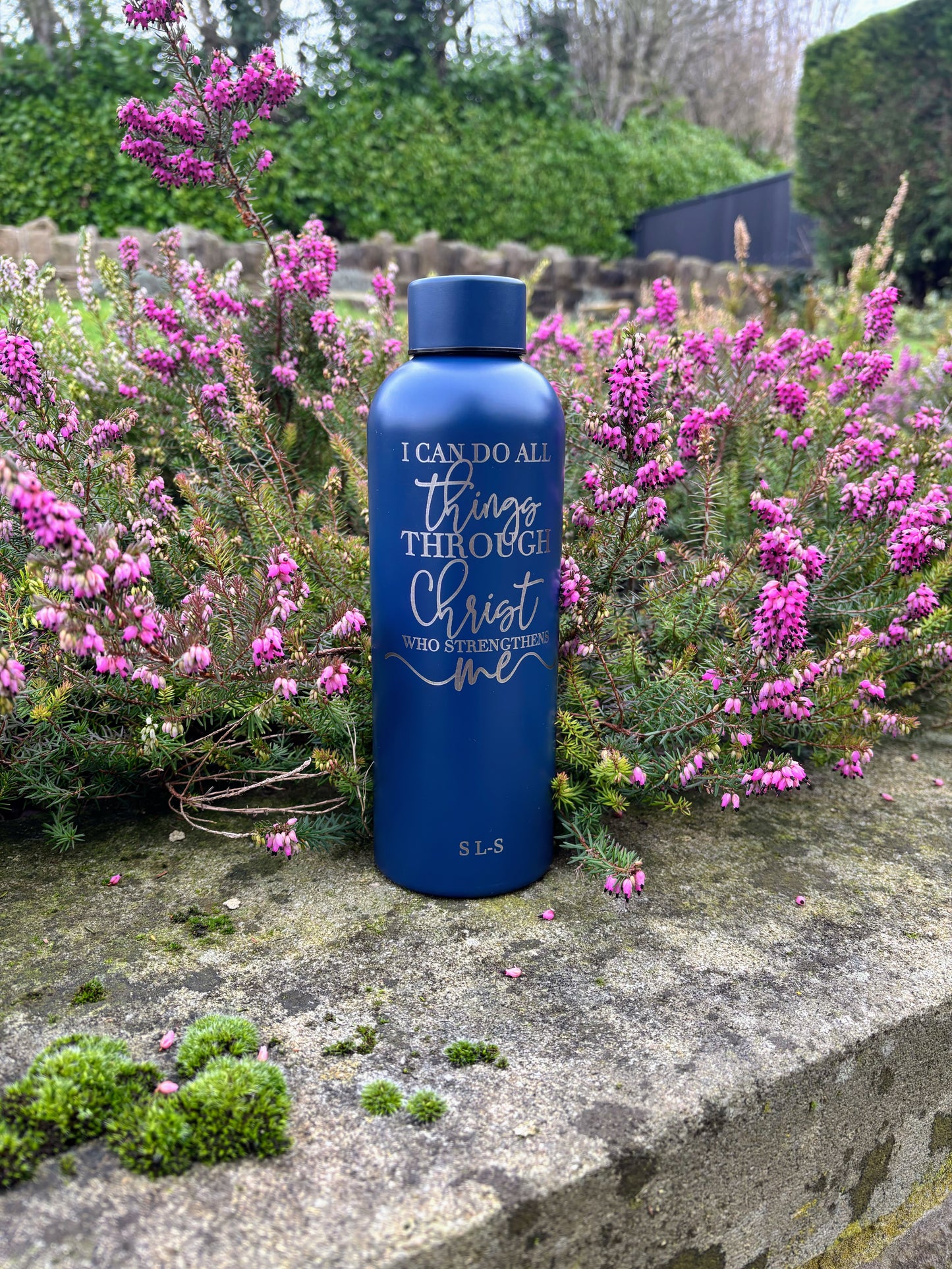Bible Verse Water Bottle - Personalised