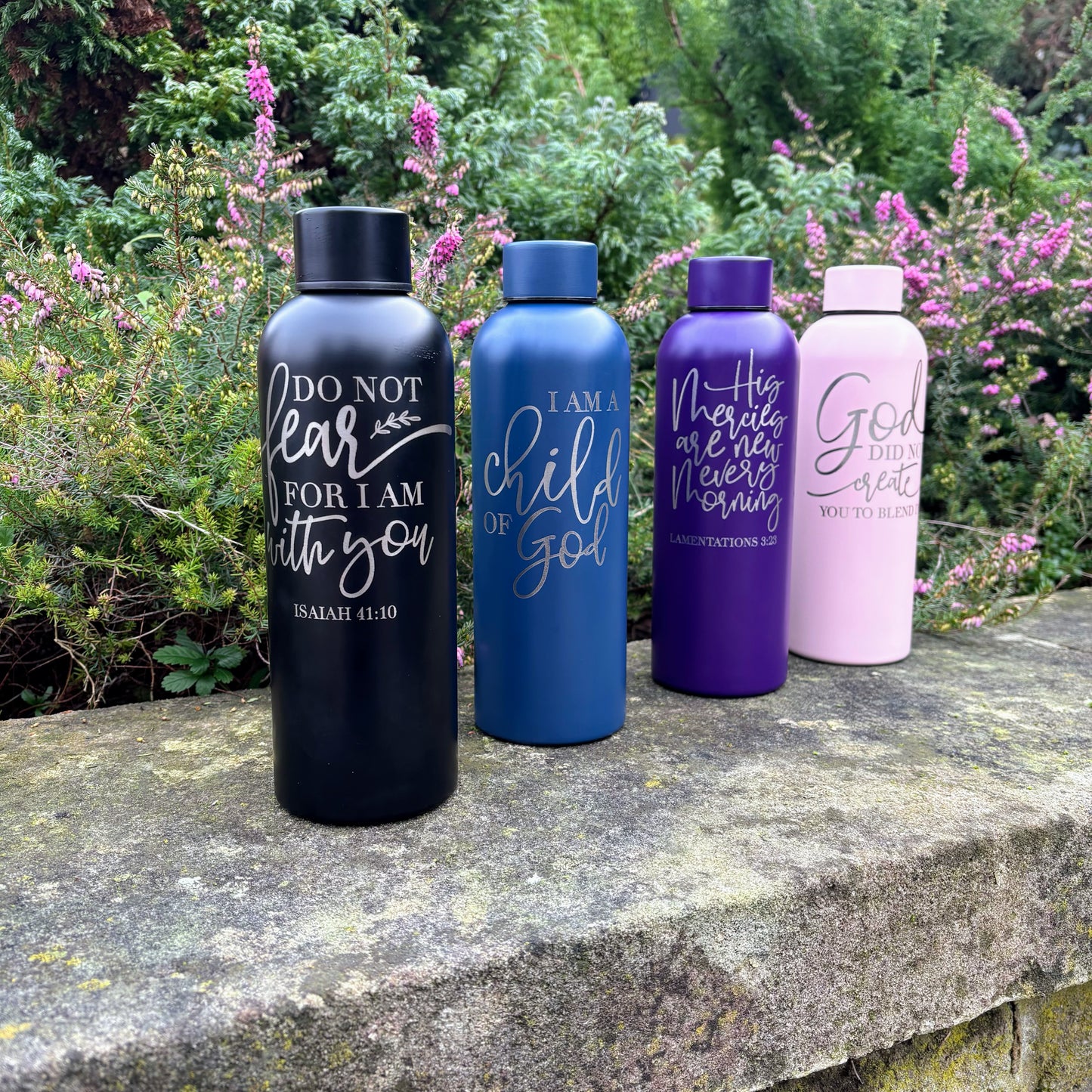 Bible Verse Water Bottle - Personalised