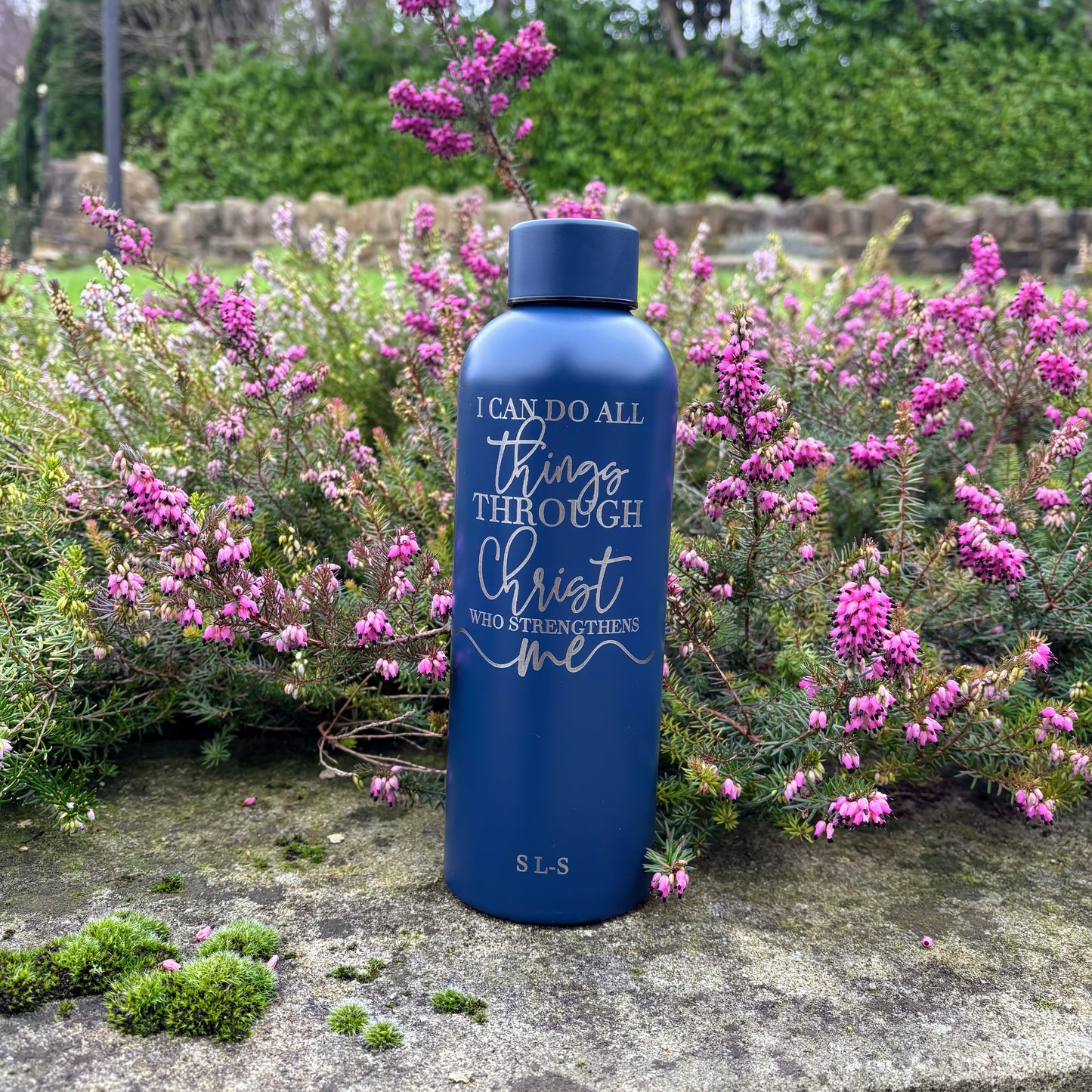 Bible Verse Water Bottle - Personalised
