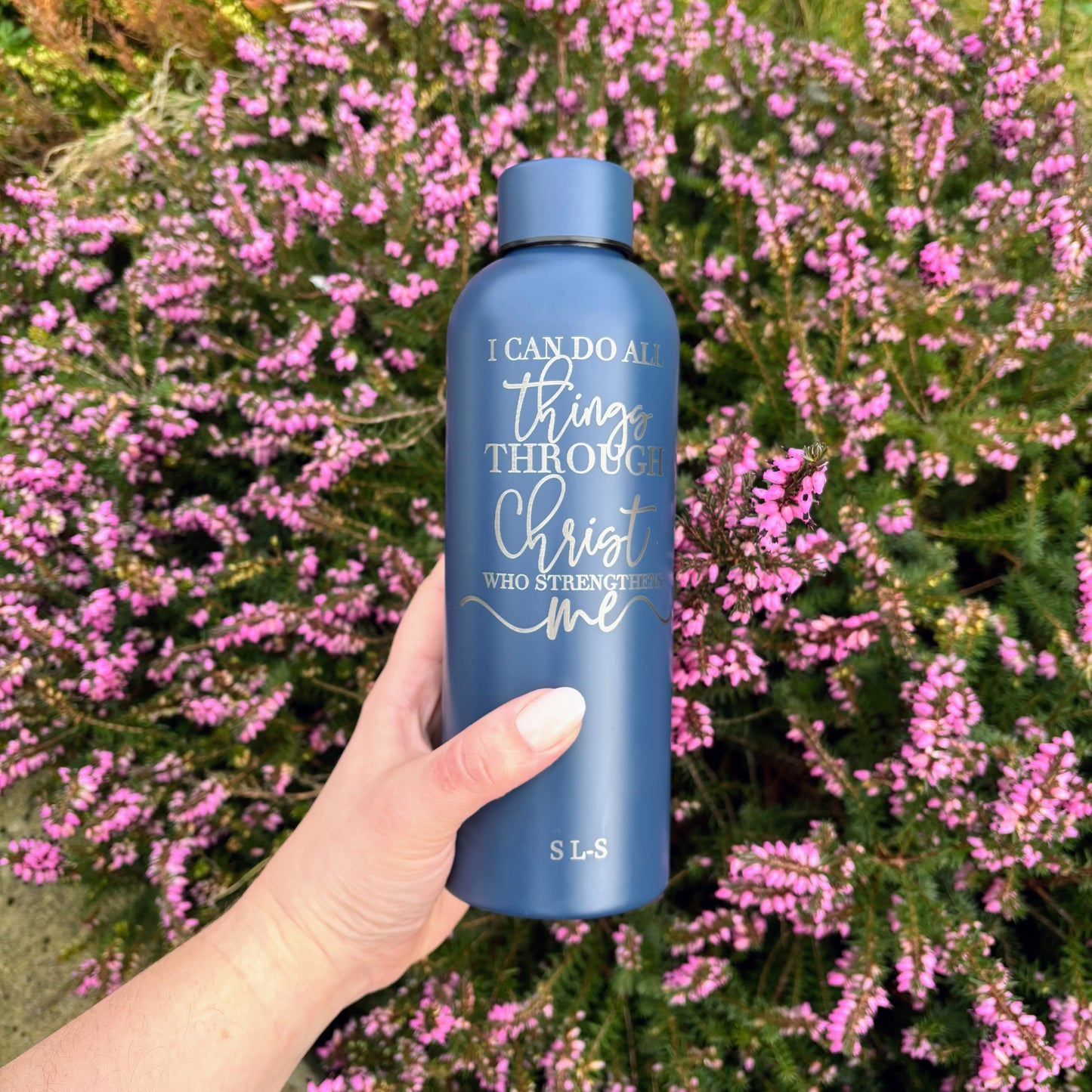 Bible Verse Water Bottle - Personalised