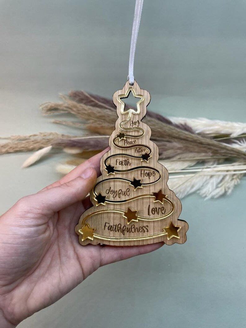 Sparkle Tree Decoration – Two Layer