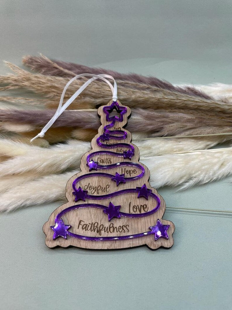 Sparkle Tree Decoration – Two Layer