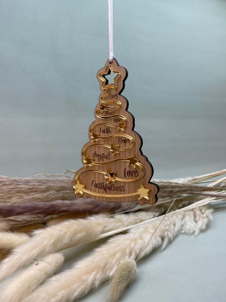 Sparkle Tree Decoration – Two Layer