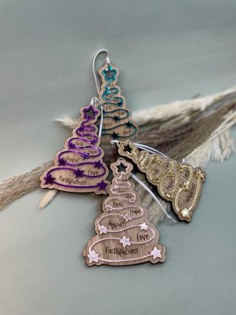 Sparkle Tree Decoration – Two Layer