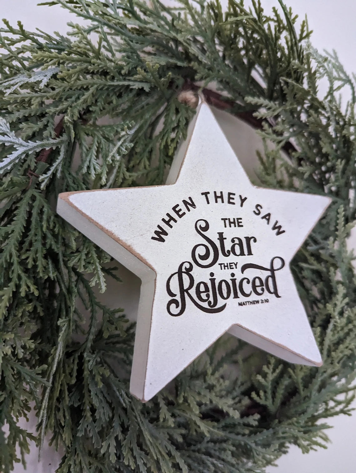 Star Christmas Tree Decoration | Matthew 2:10