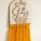 Bible Verse Hanging Macrame Sign Bright Colours - Kids Bible Verse