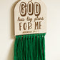 Bible Verse Hanging Macrame Sign Bright Colours - Kids Bible Verse