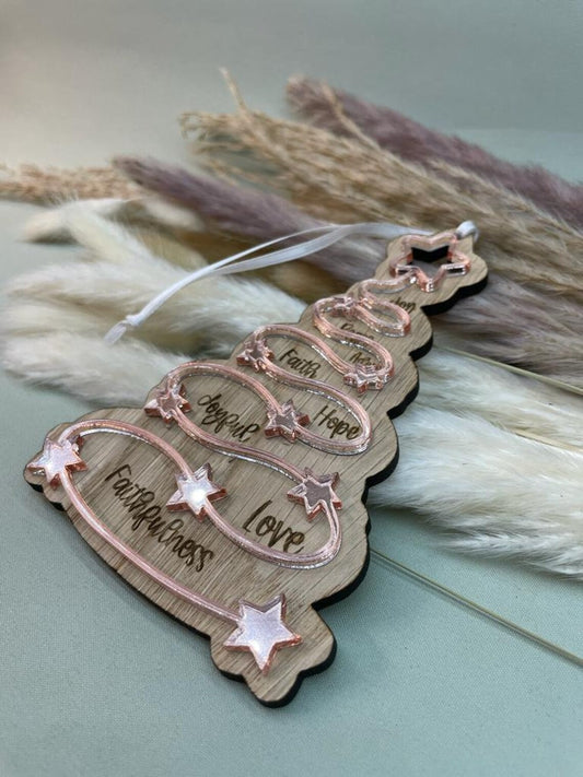 Sparkle Tree Decoration – Two Layer