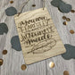 Oak Affirmation Plaque