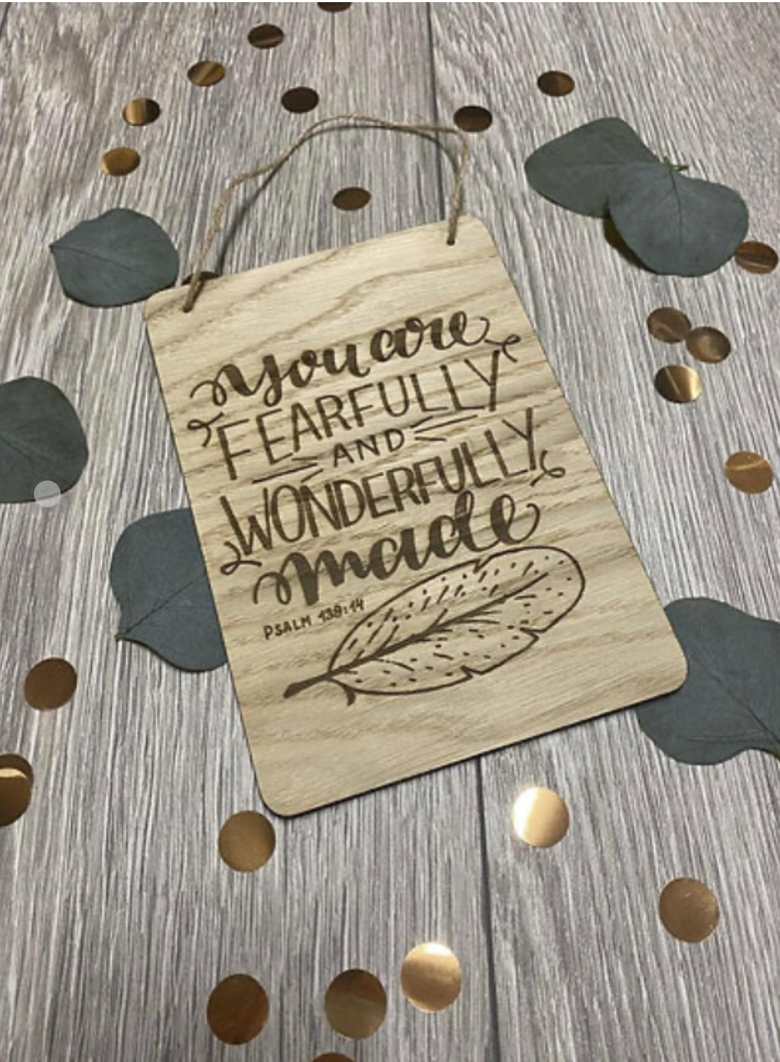 Oak Affirmation Plaque