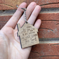 As for me and my House Oak Keyring