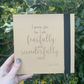 Bible Verse Notebook with sticky notes