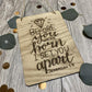 Oak Affirmation Plaque