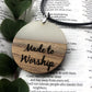 Personalised Wood and Resin Necklace