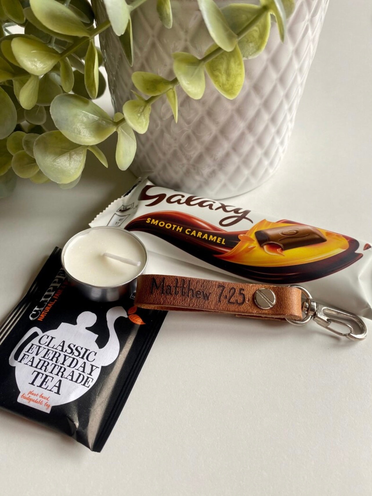 Personalised Leather Keyring