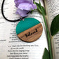 Personalised Wood and Resin Necklace