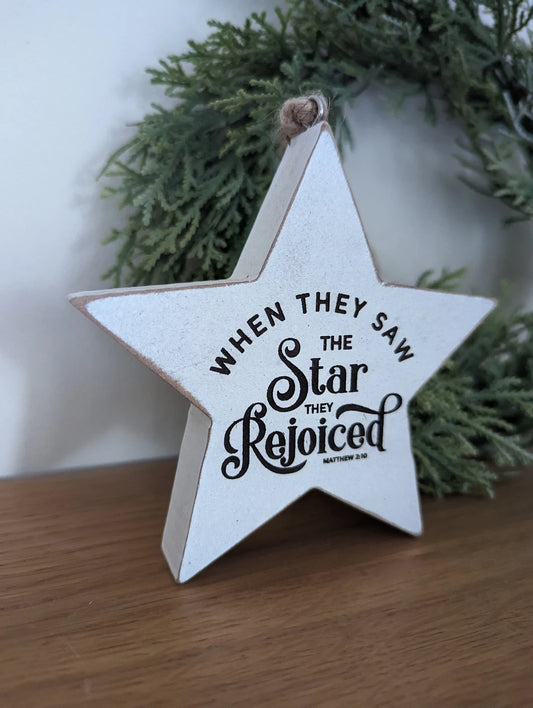 Star Christmas Tree Decoration | Matthew 2:10